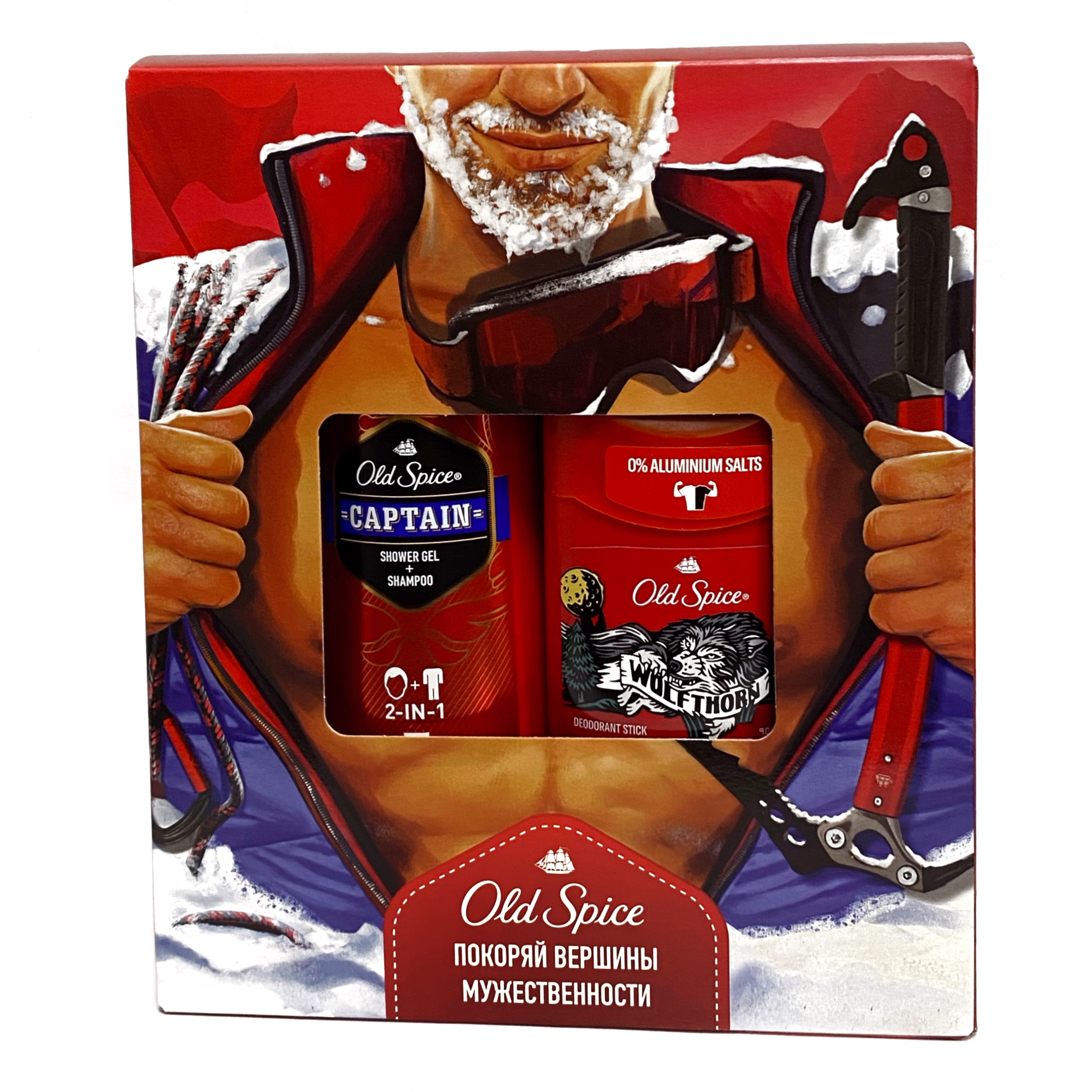 Набор подарочный Old Spice Wolf шампунь 2в1 250 мл + дезодорант стик 50 мл