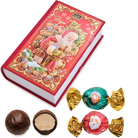 Конфеты В гостях у Деда Мороза Книга 180г АтАг
