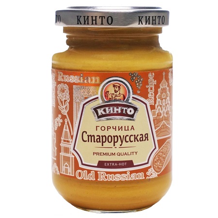 Горчица Кинто Старорусская 170г ст/б