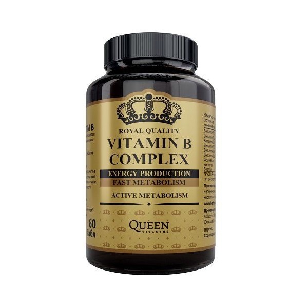 Витамины Queen Vitamins Vitamin B Complex 60капс