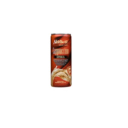 Напиток Natura Selection кофейный Капучино Карамель 2,4% 0,22л ж/б