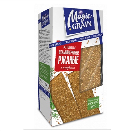 Хлебцы MG Ржаные с отрубями цельнозерновые 160г