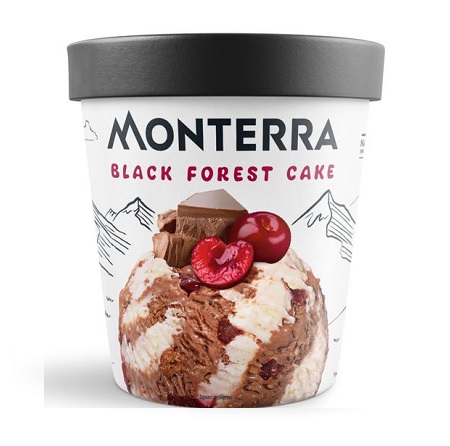 Мороженое Монтерра Шок. Вишневый торт 480мл/300г