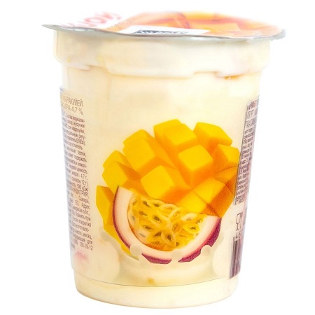 Йогурт Пестравка 4,7% 110г манго/маракуйя