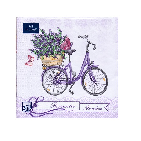 Салфетки Antella Art Bouquet 33*33см 3сл 20шт путешествие в прованс