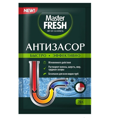 Средство Master FRESH Антизасор д/труб 70г