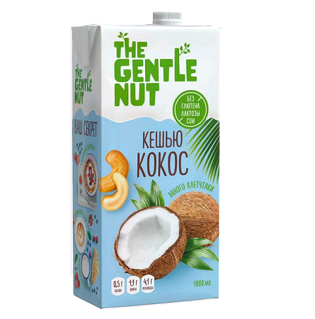 Напиток ореховый The Gentle Nut кешью/кокос 1л