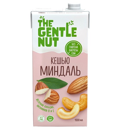 Напиток ореховый The Gentle Nut кешью/миндаль 1л