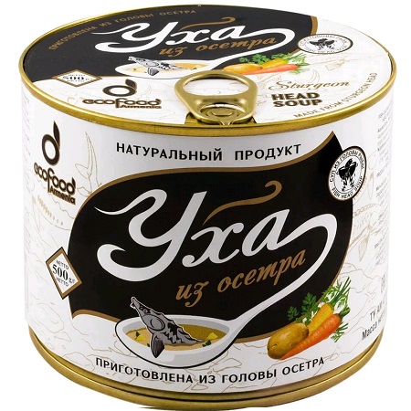 Интернет-магазин САМПО - Уха из осетра 500г ж/б Ecofood