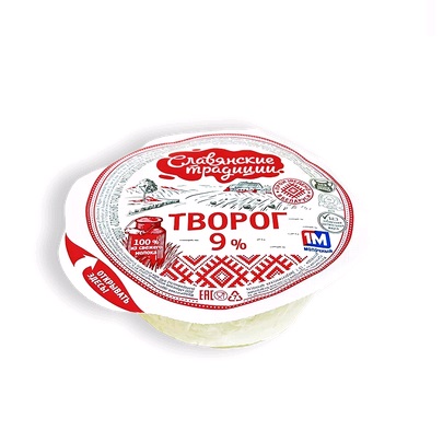 Творог Славянские традиции 9% 355г БЗМЖ