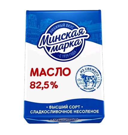 Масло Минская Марка слад.-слив. 82,5% 180г  БЗМЖ