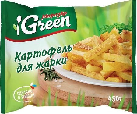 Картофель для жарки Морозко Green 450г