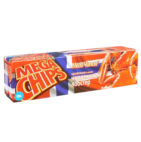 Чипсы MEGA CHIPS лобстер 100г