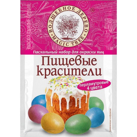 Красители д/яиц В.Дерево перламутровые 4цв.