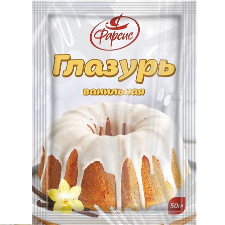 Глазурь ванильная  50г Фарсис