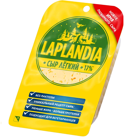 Сыр Laplandia легкий 17% 120г Виола БЗМЖ