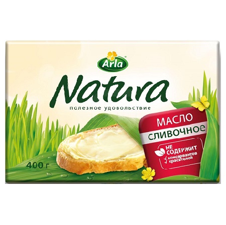Масло Arla Natura сливочное 82% 180г БЗМЖ