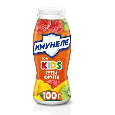 Напиток Имунеле For Kids 1,5% 100г тутти-фрутти БЗМЖ