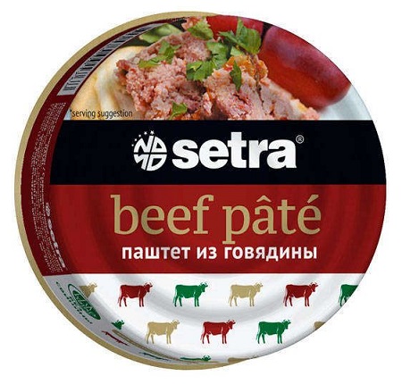 Паштет SETRA 100г ж/б  в асс.