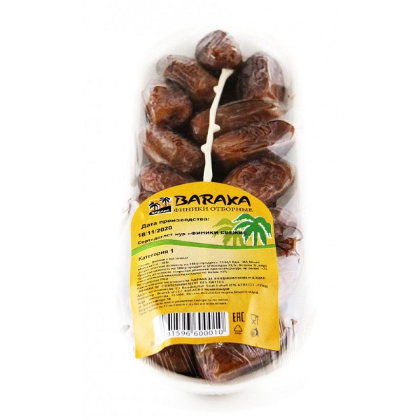 Финики отборные Деглет Нур 200г подложка