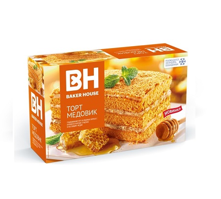 Торт Медовик 350г Бейкер Хаус