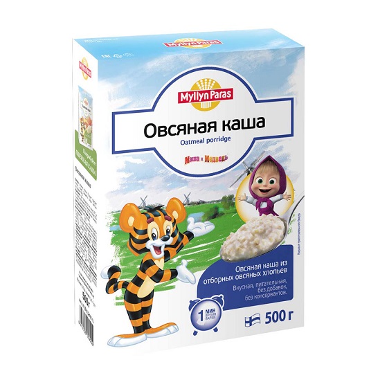 Каша Мюллюн Парас овсяная 1 мин. 500г