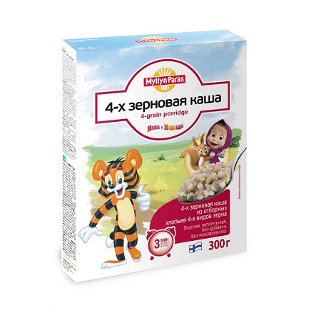 Каша Мюллюн Парас 4-х зерновая 300г