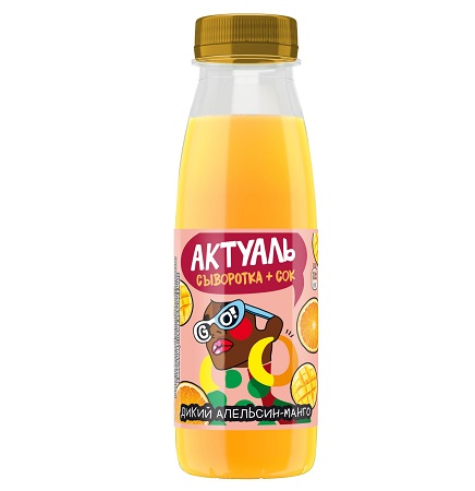Напиток Актуаль на сыворотке 310г апел/манго