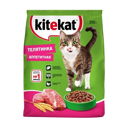 Корм Китекет телятинка 350г