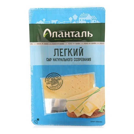 Сыр Аланталь Легкий 17-35% 125г