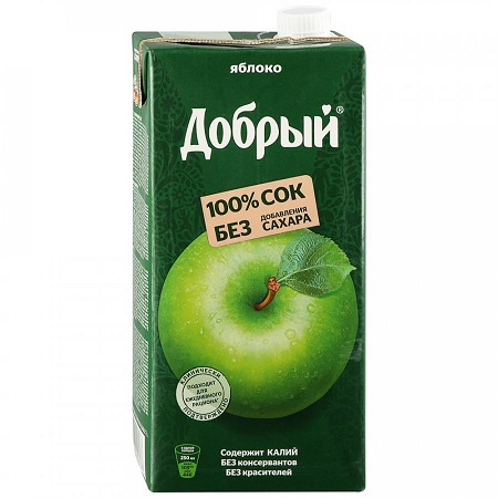 Сок Добрый яблоко  2л
