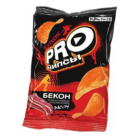 Чипсы PRO-чипсы бекон 150г