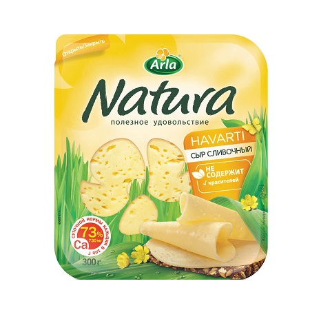 Сыр Арла Натура сливочный 45% 300г  БЗМЖ нар.