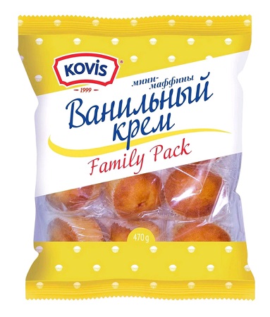 Мини-маффины Ковис ваниль 470г