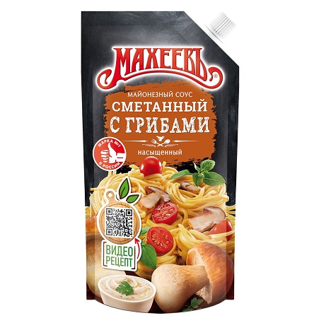 Соус майонезный Махеев Сметанный с грибами 200г