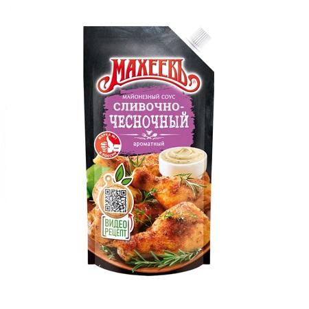 Соус майонезный Махеев Сливочно-чесночный 200г