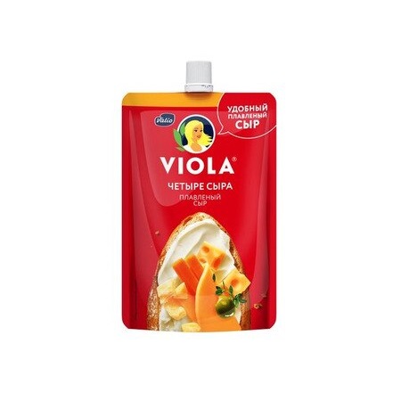Сыр пл. Виола Valio 45% 180г  четыре сыра дой-пак БЗМЖ