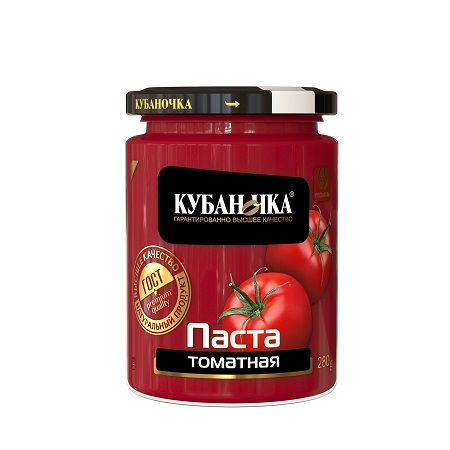 Паста томатная Кубаночка 280г ст/б