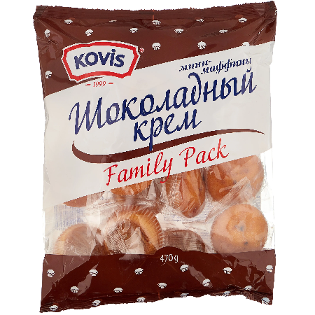 Мини-маффины Ковис шоколад 470г