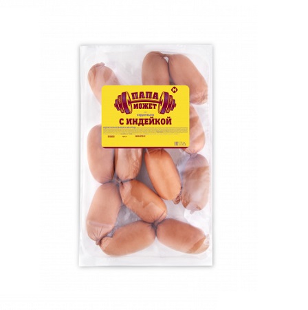 Сардельки с индейкой б/о Папа Может