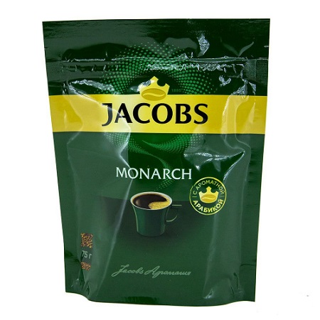 Кофе Якобс Монарх 75г пакет