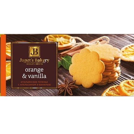Печенье Janets Bakery итальянское апел/ваниль 130г
