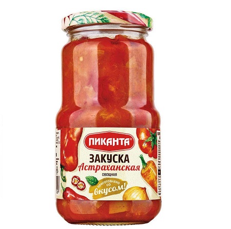Закуска Пиканта Астраханская овощная 530г