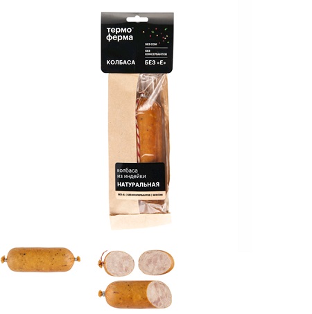 Колбаса Натуральная из индейки 300г Термоферма
