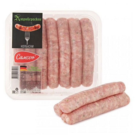 Купаты Ассорти нюрнбергские/классические/с травами охл. 500г Самсон