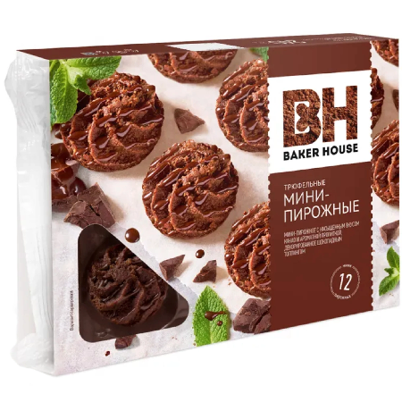 Мини-пирожные Бейкер Хаус трюфель 240г