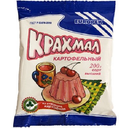 Крахмал картофельный в/с 200г Европек