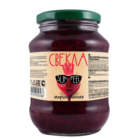 Свекла SUNFEEL марин. нарез. 480г