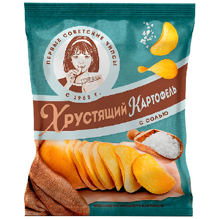 Чипсы Хрустящий картофель с солью 160г