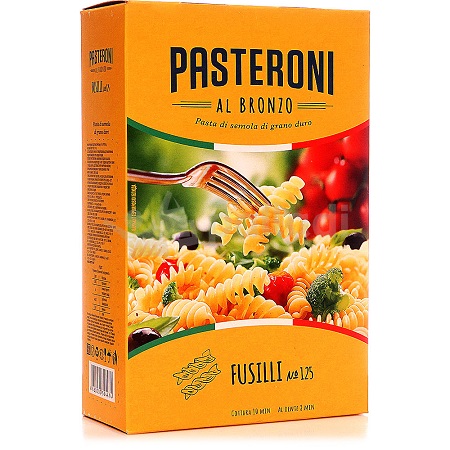 Макароны PASTERONI №125 спиральки 450г
